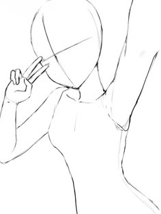 a drawing of a woman holding a cell phone