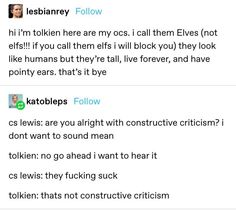 two tweets that are on the same page, one is asking to someone