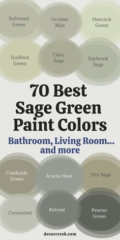70 Best Sage Green Paint Colors | Bedroom, Bathroom, Living Room… and more
