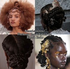 Goat Braids, Mythology Hairstyles, Fairy Hairstyles Natural Hair, Fantasy Black Hair, Fairy Hairstyles Black Women, Dnd Hairstyles, Fantasy Hairstyles Black Hair, Cultural Hairstyles, Black Fairy Hairstyles