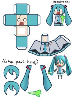 some papercrafting instructions for how to make an origami character from pokemon