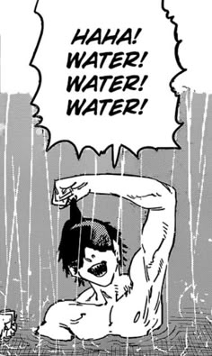 an image of a man in the rain with his arm up and head down, while holding