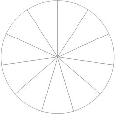 a circle that has four different sections in the middle and one section on the other side