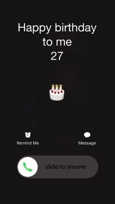 the birthday message is displayed on an iphone