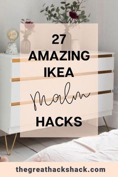 The Ikea Malm is a hugrly popular piece of furniture, but you can turn it into something really unique and exciting with these Ikea Malm hacks. We've brought together the best Ikea Malm hacks out there. #ikeamalmhack #ikeamalmhacks #ikeahacks #malmhack #malmideas #malmdresserhack Ikea Malm Dresser Hack Bedroom, Ikea Hacks Malm Dresser, Malm Hacks Ikea, Ikea Malm Hacks, Ikea Hacks Malm, Ikea Malm Dresser Instructions, Malm Upgrade, Malm Upcycle, Ikea Malm Diy