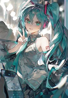 Miku Artwork, Hatsune Miku Artwork, Art Of Miku, Hatsune Miku Art, Hatsune Miku Fanart Cute, Miku Illustration, Vocaloid Fanart Hatsune Miku, Hatsune Miku Illustration, Miku Artist