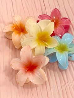 Hawaiian Clips, Hawaiian Hair Clip, Hawaii Hair Clip, Hawaiian Flower Clip, Plumeria Flower Clip, Plumeria Clip, Conchas Mexicanas, Hawaii Flower Clip, Hawaiian Flower Hair Clip