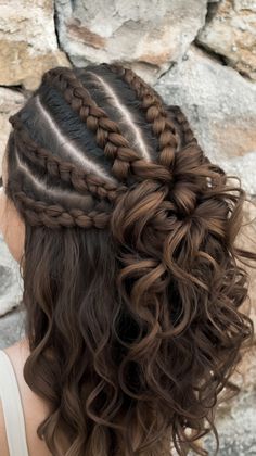 Easy Hairstyles For Thick Hair, Hair Inspiration Long, Tuto Coiffure, Hair Stylist Life, Easy Hairstyles For Long Hair, Hairstyles For School, Coiffure Facile, Prom Hair, Hair Designs