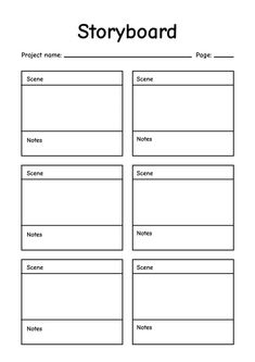 the storyboard is an excellent way to help students learn how to write and read