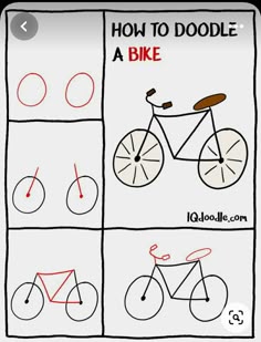 how to doodle a bike