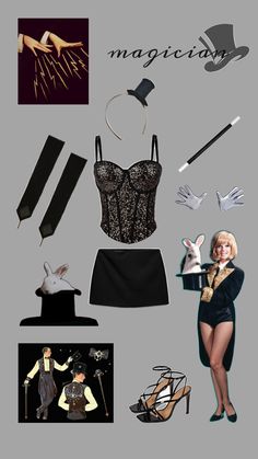 haloween costume inspo Character Dance Costumes, Circus Costumes Women, Circus Fashion, Scary Clown Costume, Cabaret Costume, Magician Costume, Ringmaster Costume, Circus Outfits, Cute Group Halloween Costumes