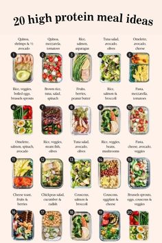 Week Meal Prep High Protein, Balanced Meal Idea, Foods Full Of Protein, Food Full Of Protein, Nutritional Meal Prep, Vitamin Packed Meals, Bulk Healthy Meals, Healthy Meals With Protein, Healthy Balanced Meal Ideas
