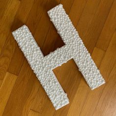Custom Pearl Embellished Letter Decor