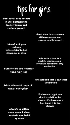 #tips #girls #health Helpful Tip, Tips For The First Time, Tips For First Time, Tips And Advice, How To Be Nicer To Others Tips, Girl Health Tips, Girls Tips, Healthy Tips For Teens, Woman Tips