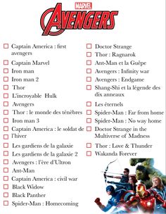 the avengers movie trivia is shown in this printable version, which includes an image of