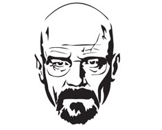 an old man's face with glasses and beard, drawn in black on white paper