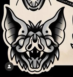 Traditional Tattoo Drawings, Traditional Black Tattoo, Traditional Tattoo Flash Art, Traditional Style Tattoo, Bat Tattoo, Traditional Tattoo Sleeve, Creepy Tattoos, Flash Tattoo Designs, Old School Tattoo Designs