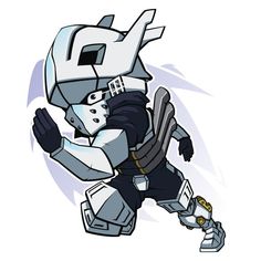 an image of a robot that is running