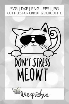 Cat Svg For Crafts, Cat Svg Free Files For Cricut, Cute Cat Cricut Designs, Cat Cricut Cut File, Funny Cat Silhouette Cricut, Cute Cat Shirt Svg Ideas, Cute Kitten Svg For Crafts, Meow Svg, Cat Svg File For Crafts