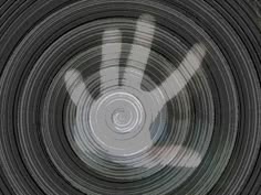 an abstract photo with circles and lines in the center
