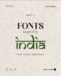 Fonts inspired by India PART 2 SAVE for LATER🧡 SHATE with a friend💛 _________________________________________ #designing #design #fonts #fontinspo #typographyinspired #typedesign Indian Canva Fonts, Traditional Telugu, Indian Traditional Fonts, Cultural Fonts, India Font, Traditional Typography, Indian Graphic, Indian Calligraphy Fonts, Traditional Font