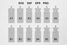 12 Keyring Display Card Svg 25"x5"