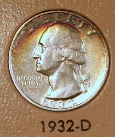 an image of a coin with the date 1932 - d on it's side