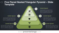 the five - tiered triangular pyramid pyramid diagram