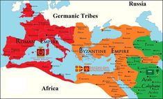 a map of the roman empire showing its major cities and their territorial territory in ancient times