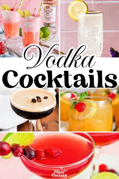 Whether you’re hosting a party with vodka cocktails for a crowd or looking for simple vodka cocktails to whip up, these easy drinks and vodka pitcher cocktails will keep the good times flowing. Vodka drinks, easy vodka cocktails, simple vodka cocktails, classic and easy vodka cocktails, best refreshing vodka cocktails.