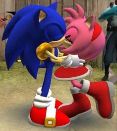 sonic the hedgehog is playing video games