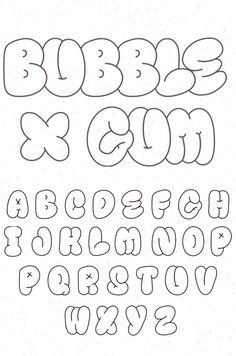 the letters and numbers are outlined in black ink