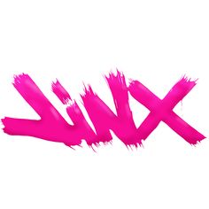 the word xxii is painted in bright pink