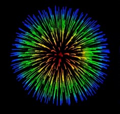 an image of colorful fireworks in the dark