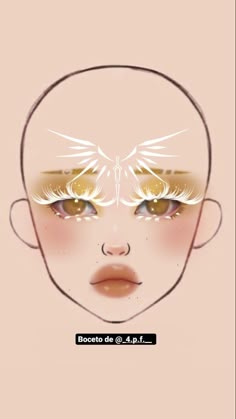 Moon Goddess Makeup Ideas, Biblically Accurate Angel Costume Makeup, Seraphim Halloween Costume, Face Paint Angel, Angel Makeup Ideas Halloween Costumes, Makeup Ideas Angel, Makeup Artist Ideas, Angel Make Up Ideas, Halloween Themed Makeup