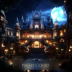 an image of a night court with stairs