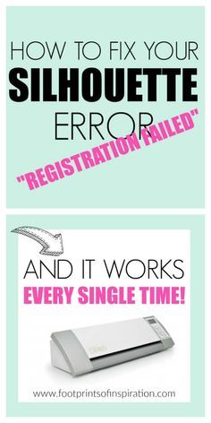 how to fix your silhouette error and it works every single time - info graphic design