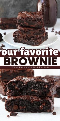 Here's an easy sweet treat for Valentine's Day! This Favorite Brownie Recipe is fudgy, thick, and loaded with chocolate. Add this homemade brownie recipe to your easy Valentine's Day desserts!