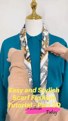 Easy and Stylish Scarf Fashion Tutorial - Part 20 How to tie a scarf more fashionable? We Show How to How to tie a scarf more fashionable in form of Different Videos. If you're looking to wear a scarf in an attention-grabbing way, don't wrap it around your neck. Instead, wear a neutral or monochromatic outfit, and let the scarf be the star of the show. This is how to wear a scarf in a non-typical way.

#fashion #love #style #instagood #like #photography #photooftheday #beautiful #follow #instagram #picoftheday#scarf #hijab #fashion #shawl #hijabstyle #hijabfashion #scarves #scarfstyle #voal #style #jilbab #handmade #pashmina #kerudung #scarffashion #hijabers #accessories #ootd #hijabi #voalscarf #silk #tudung #silkscarf #hijabvoal #printedscarf #scarfmurah #voalpremium #love #muslimah Tying Square Scarf, Scarf Tie Tutorial, How To Tie A Western Silk Scarf, Neck Shawl, Neck Scarf How To Tie, Scarf On Neck Style, Neck Scarf Styles Outfit, Scarves Tying, Neck Scarf Ideas