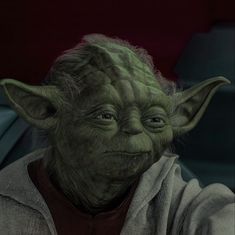 an image of yoda from star wars