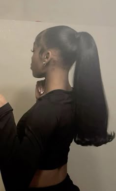 Cute Ponytail Hairstyles, Weave Ponytail Hairstyles, Black Ponytail Hairstyles, Sleek Ponytail Hairstyles, Cute Ponytails, Birthday Hairstyles, Quick Natural Hair Styles, Quick Weave Hairstyles, Protective Hairstyles Braids