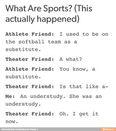 an image of what are sports? this actually happened to me and i am not sure if it is true or false