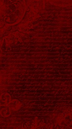 a red background with an ornate design on it