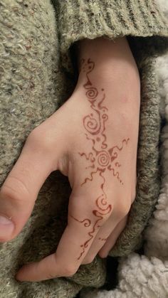 a person's hand with a tattoo on it