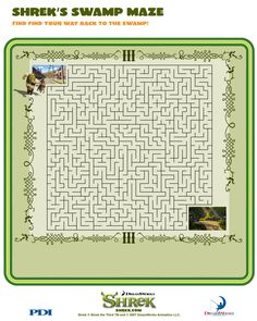 a poster with an image of a maze