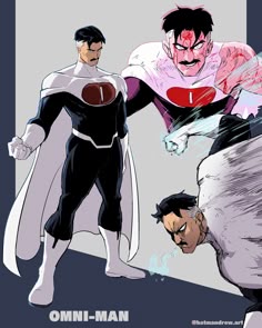 Omni Man Black Suit, Omni Man Fanart, Omniman Fanart, Omniman Costume, Omniman White Suit, Omniman Invincible, Omniman Art, Omniman In Space, Omni Man