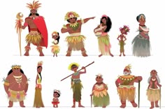 Island Characters, Hawaiian Character, Maui Character, Moana Character Design, Maui Concept Art, Moana Concept, Hawaiian Characters, The Art Of Moana, Hawaii Character Design