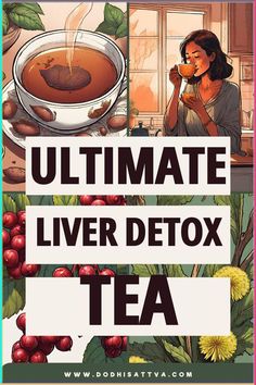 Our #1 Liver Detox Tea Recipe is a symphony of flavors and benefits. 🍵 Enhance your well-being with every cup. Click to embrace the journey to a revitalized liver! #TeaLovers #WellnessWednesday Natural Liver Detox Recipe, Natural Liver Detox Drink, Organic Liver Detox Drink, Liver And Kidney Detox Juice, Liver Detox Herbal Tea, Liver Cleanse Tea, Liver Detox Tea, Liver Flush, Detox Tea Recipe