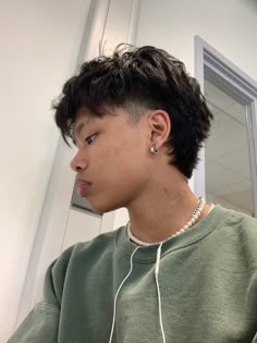 Low Taper Mullet Asian, Eboy Hair Styles, Jay Jo Mullet Wavy Hair, Mullet With Taper, Jay Jo Mullet Haircut Men, Jay Jo Mullet Haircut, Mullet Hair Hombre, Jayjo Mullet Hairstyle Mens, Men’s Grunge Hairstyles