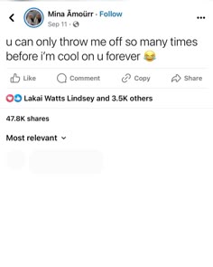 two tweets are on the same page, one is telling them what they're